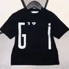 2024 child tshirt toddler tee shirt for baby clothes kid designer t shirt kids clothe boy girl Short Sleeve tops brand summer shirt letters black white with letters G