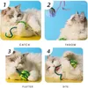 Cat Toys Toy Wool Ball Self-Hi voor katten die hapbestendige ballen plaagt Grappige interactieve pluche met bell