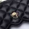 Black Portable Sunglasses Bag Glasses Bag Leather Sunglasses Protective Cover Fashion Eyewear Accessories Pearl Handle