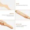 Back Massager Wood Therapy Massage Tool Body Roller Stick Anti Cellulite Lymfatisk Dränering Paddel Muskel Release Rod GUA SHA 230314