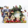 Ljushållare 1 st julbordsdekoration Santa Claus Iron Gift Candlestick Party Home J1R8