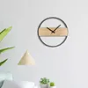 Настенные часы 35 см деревянные часы висит декоративные круглые для декора гостиной офиса