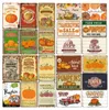 Farm Pumpkin Metal Painting Market Sign Thanksgiving Interior Decoration Outdoor Decor Art Painting Home Kitchen Wall Decor Personalized Metal sign Size 30X20