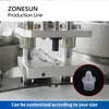 ZONESUN remplissage liquide automatique capsulage étiqueteuse compte-gouttes bouteille ligne d'emballage huile essentielle goutte ZS-FAL180A10