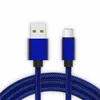 1M 2M 3M Nylon flätad synkronisering av datakablar typ C Micro USB -kabel för Samsung Galaxy S6 S7 Edge S8 Obs 8 Plus HTC USB -telefontrådslinje