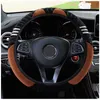 New Cartoon Plush Car Steering Wheel Cover No Anello interno Elastico Grip Covers Universale per ford-Fusion Per KIA-SORENTO Per AUDI