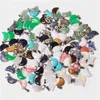 Mixed Color Assorted Charm Heart Round Star Moon Shape Stone Pendant For Jewelry Making DIY Earrings Bracelet Accessories