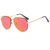 Солнцезащитные очки набережные женщины дизайнер бренд зеркал пилот высокий ключ UV400 Женские очки Ladies Shades femalesunglasses