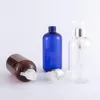 Bouteilles de stockage 250 ml 24 Pcs/lot bleu/clair/marron Lotion en plastique PET bouteille vide haute qualité shampooing conteneur cosmétiques emballage