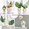 Vases Vase Résine Pot De Fleur Style Européen Décoration De La Maison Maquillage Brosse Organisateur Boîte Porte-Stylo De Mariage Belles Filles