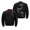 Men's Jackets Bomber Jacket Pilot Male Padded Coat Customized Skeleton Skull Chaqueta Masculina Hombre Extra Large Army Military Style