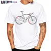 wangcai01 diy tシャツ固定ギアbicycサイクリストペインティングTシャツ新しい夏の男短seveロードバイクスポーツ愛好家ホワイトカジュアルボーイティーヴィンテージトップ0315h23