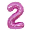 Party Decoration 32Inch 1PC Number Balloons Foil Pink Rose Gold Baby Shower Decorations Wedding Birthday Globos