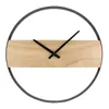 Wall Clocks 35cm Wooden Clock Hanging Decorative Round For Office Living Room Decor