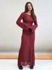 Casual Dresses Beach Dress Women Sexy Bodycon Summer Long Sleeve Backless Party Female Maxi Dresses 2022 Ladies Hollow Out Knit Holiday Clothes W0315