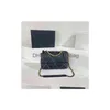 Other Bags Luxury Esign 2819 Womans Letter Plaid Shoder Chain Cc Bag Lambskin Handbag Vintage Messenger Real Leather Le Boy 2.55 Fla Dhn4B