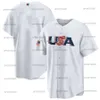 Team USA 2023 World Baseball Classic WBC Baseball Jerseys 27 Mike Trout Nolan Arenado Pete Alonso Kyle Schwarber Tim Anderson 5 Mookie Betts Clayton Hommes Femmes