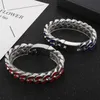 16mm Punk Hiphop Rap Rap lien chaîne Bracelet bleu rouge couleur dégoulinant d'huile Bracelet hommes tendances discothèque fête gourmette Bracelet cubain bijoux