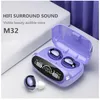 M32 TWS draadloze hoofdtelefoons oortelefoons Bluetooth Stereo Touch Control Ruis Reductie Waterdichte oordopjes headsets met microfoon