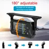 Alarme LCD numérique voiture RV camion TPMS avec 6 capteurs externes système de surveillance de la pression des pneus solaire sans fil