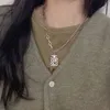 Collana placcata in argento di marca calda Collana con ciondolo bottiglia di profumo di lusso di moda Classica marca popolare Accessori di design di alto livello Squisita ragazza regalo