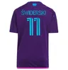 23-24 Charlotte FC Swiderski Erkekler Futbol Formaları Özelleştirilmiş Tay Kalite King-Dcaps Jersey 11 Swiderski 8 Westwood 9 Copetti 13 Bronico 14 Byrne 14 Byrne 15 Bender Şoku