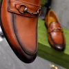2023 Мужчины одеваются обувь Fashion Business Casual Party Loafers Male Brand Classic Slip-On Commory Designer Flats Размер 38-45