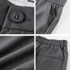 Men's Pants Mens Suit Pants Men 2022 Straight Light Weight Solid Chinos Office Pants Male Casual Ankle Length Trousers For Men Z0306