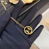 18k Gold-plated Necklace Charm Girl Love Pendant Necklace Luxury Designer's Letter Lock Necklace Is Designed for Women Jewelry High-end Accessories Lovers