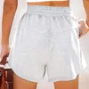 Dames shorts dames sexy katoen hoog elastisch taille geplooide ruches schattig strand flowy casual vintage short short