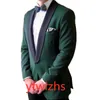 Hübsche One Button Smoking Bräutigam Schal Revers Männer Anzüge Herren Hochzeit Smoking Kostüme De Pour Hommes Jacke Hosen Krawatte y6859