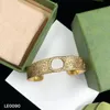 Brand ring Fashion Designer Letter Bracelet Bangle for Woman Gift Retro Personality High Quality 18k Gold Plated Open Bracelet Jewelry Party Wedding With BOX