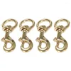 Keychains Flag Clips For Rope Solid Brass Flagpole Snap Swivel Clasp Lobster Hooks Halyard Accessory Ended Key Ring