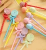 1 Ballpoint Pen para Escola Supply Creative FreeBie Novel Office Gift Chancely Lollipop Candy Paisia