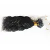Brasilianische Remy-Haarschleifen-Mikroring-Haarverlängerungen, 100 Stränge, natürliche Farbverlängerungen für Frauen, 20,3–76,2 cm