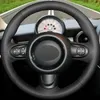 Steering Wheel Covers Black Artificial Leather Car Cover For Mini Coupe Cooper Clubman Roadster 2004-2023