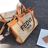 10A Högkvalitativ version Designer Tote Straw Bag mode stor kapacitet strandväskor sommar heta raffias väv handväska rese shopping axelväskor kvinnlig handväska