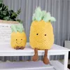 Nieuw glimlachend gezicht schattige pop aardbei kleine ananas pluche speelgoed poppen fruit verjaardagsmeisje hart cadeau2095036