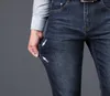 Jeans pour hommes droites loisirs épissure ample Cowboy Denim pantalon homme bas grande taille