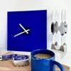 Настенные часы акриловый DIY Clock квадратный батарея синяя творческая мода современная дизайн декорация параций эль -хогар декор гостиной