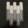 収納ボトル10/30pcs 6.5ml空のリップグロスチューブミニ補充可能な化粧品コンテナプラスチックサンプルホワイトキャップDIYツール