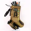 Adornos navideños Colgando Tactical Molle Padre Stocking Bag Dump Drop Bolsa Bolsas de almacenamiento Caza militar Revista Navidad Entregar Dh18K