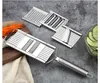 Groente Slijpliceergereedschap Hot Multifunctionele plaat Zester Vegetable Slicer Strater Chopper 3 of 4 in Cheese Roestvrij stalen rooster met schone borstel H23-28