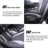 Nowe okładki przednich siedzeń samochodowych 2PCS z siatką 3 mm produkty samochodowe Cover Siedzenie częściowe części z szarym jacquard dla Toyota-Camry Audi