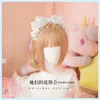 Party Masks Hand Made Lolita Bow Headband Snow Hair Accessories Headdress H