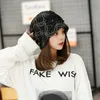 Beanies Beanie/Skull Caps 2023 Ladies Fashion Lace Three Flowers Warm Cap Toe Outdoor Sport Bresuable Sweet Tempementヘッジエンボス