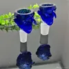 Rauchpfeifen Neue blaue Nase Glaskolben Glasbongs Ölbrenner Glas Wasserpfeife Bohrinseln Rauchen