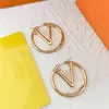 Cubic zirconia earrings studs gold plated hoop earing luxury for women orrous girls designer jewelry earring Valentine's Day Gift engagement ohrringe vintage