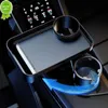 New Portable Car Cup Holder Attachable Meal Tray Expanded Table Desk 360 Swivel Adjustable Car Food Tray Cup Holder Phone Organizer