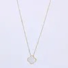 Fashion Designer Women's Pendant Gold Clover Necklace for Girls Valentine's Day Love Gift 316L Stainless Steel Jewelry